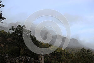 Photograph of an alpine landscape photo