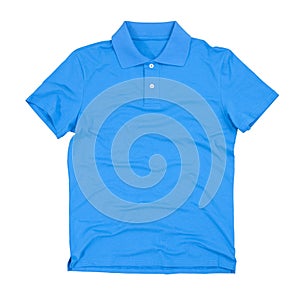 Photograph of blank polo shirt