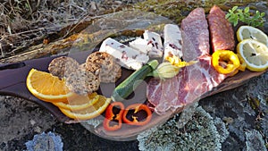 Photograph of Charcuterie Appetizers Outdoors