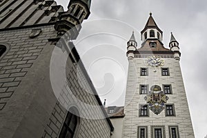 Main facade of the Old Munich City Hall, Germany photo