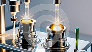 A photograph of a modernly equipped laboratory specializing in the application of physical methods