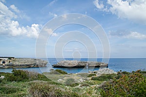 Photograph of a natural bridge in Alcaufar, Menorca. photo
