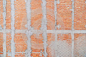 Photograph of an orange brick wall with a digital camera, Brick wall, and cement texture, brick wall loft style texture for the ba