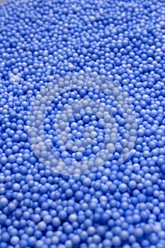 Blue Polysterene balls background