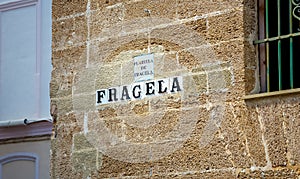 Fragela street in CÃ¡diz photo