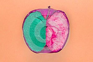 A photograph taken of an apple, part of my 6 piece Pop-Fruits photo series. Pop-Fruit 1