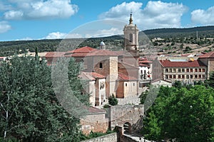 photograph of the town of Santo Domingo de Silos in Burgos  Spain photo