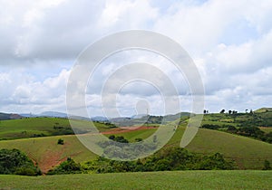 Vagamon Hills and Meadows - Green Fields and Open Sky, Idukki, Kerala, India photo