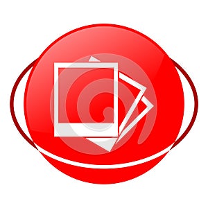 Photograph vector illustration, Red icon