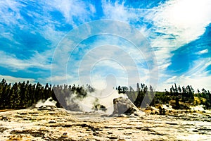 Yellowstone National Park Hydrothermal Area