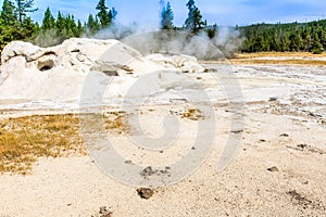 Yellowstone National Park Hydrothermal Area photo