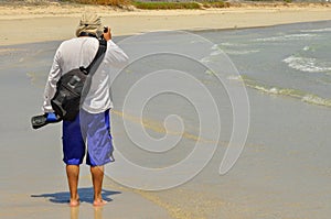 Photographer on the beach