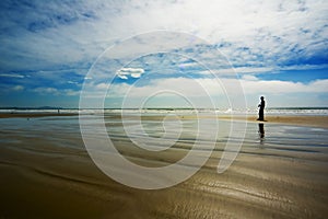 Photographer on the beach