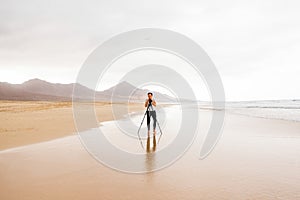 Photographer on the beach