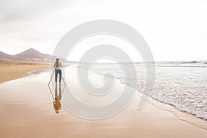 Photographer on the beach