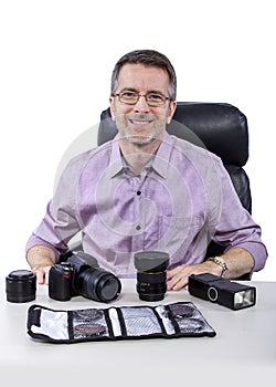 Photographer with Equipment