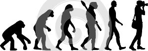 Photographer Evolution vector