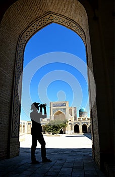 Photographer in the Kalyan Mosque photo