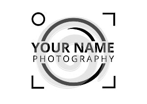 Photographer logo plain style