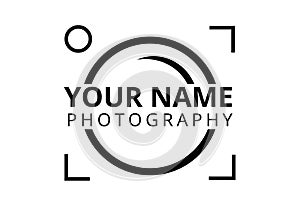 Photographer logo plain style photo