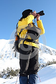 Photographer in the mountain