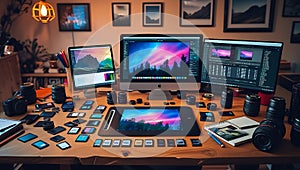 Photographer's Creative Workspace