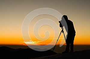 Photographer silhouette