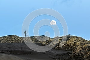 Photographer on Stokksnes cape