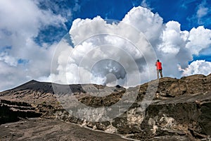 Photographer take photo at Mount Bromo volcano Gunung Bromo