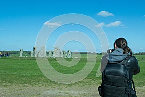 Photographer taking photos of the landscape.