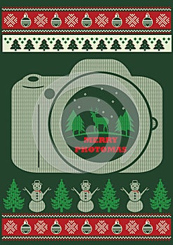Photographer Ugly Christmas Funny Style T-shirt