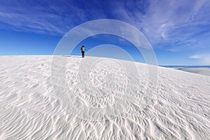 Photographer at White Sands