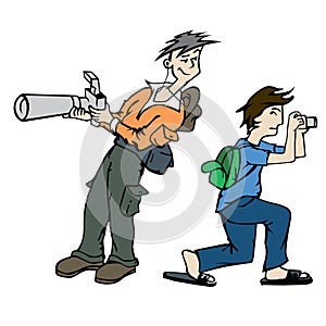 Photographer at work