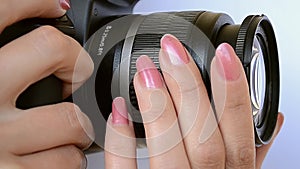 Photographer Zoom and Focus Adjust