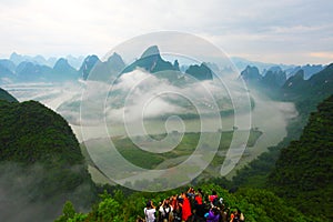 Photographers on the mountain