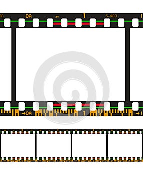 Photographic analog film border