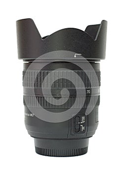 Photographic lens with hood