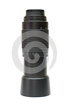 Photographic lens with hood