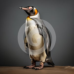 Photographically Detailed Portrait Of A Penguin On An Isolated Background