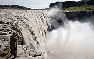 Photographing Dettifoss