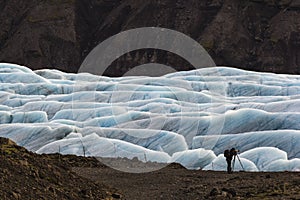 Photographing the glacial