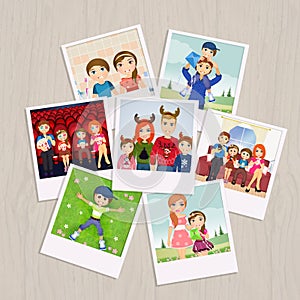 Photographs with family memories