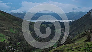 Views of the Pacucha lagoon in Apurimac, Peru photo