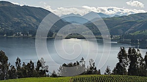 Views of the Pacucha lagoon in Apurimac, Peru photo