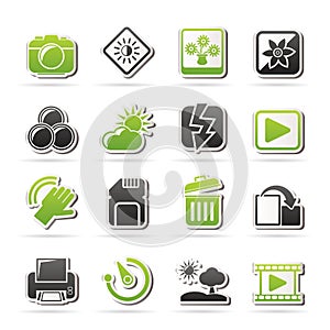 Photography and Camera Function Icons