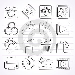 Photography and Camera Function Icons