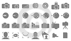 Photography and camera icons