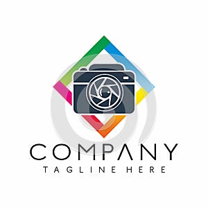 Photography Camera Logo Design Vector