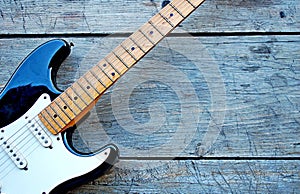 Photography of electric guitar