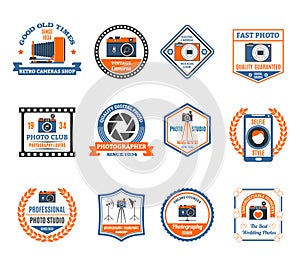 Photography Emblems Set